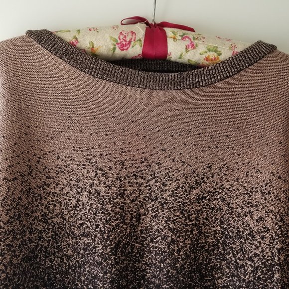 Dolman Speckled Ombré Sweater Top Shirt Blouse Barbiecore Pink Fashion - Picture 4 of 6